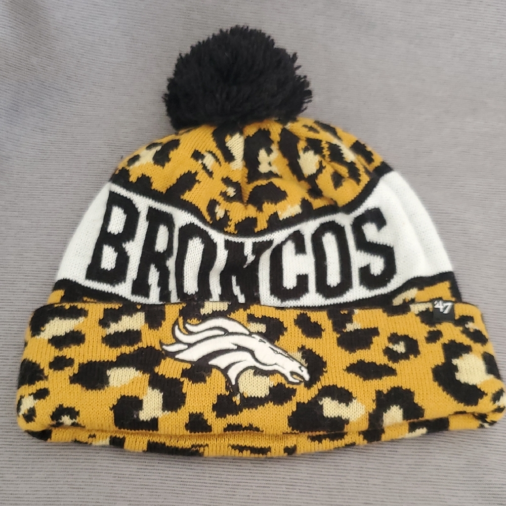 47 Brand Women's BRONCOS Knit Pom Pom Hat